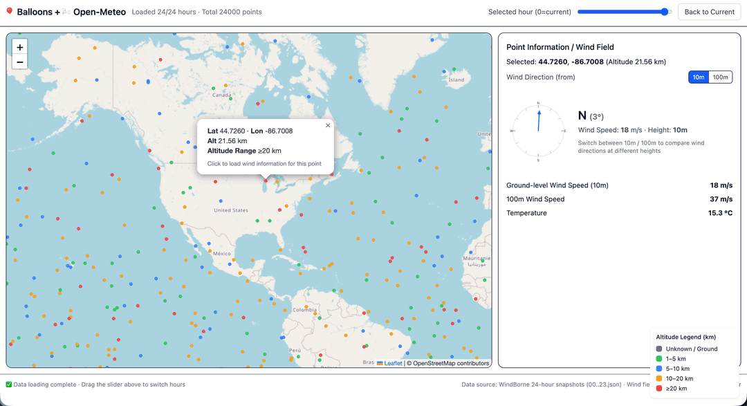 Balloons Seeker - Real-time Weather Balloon Visualization