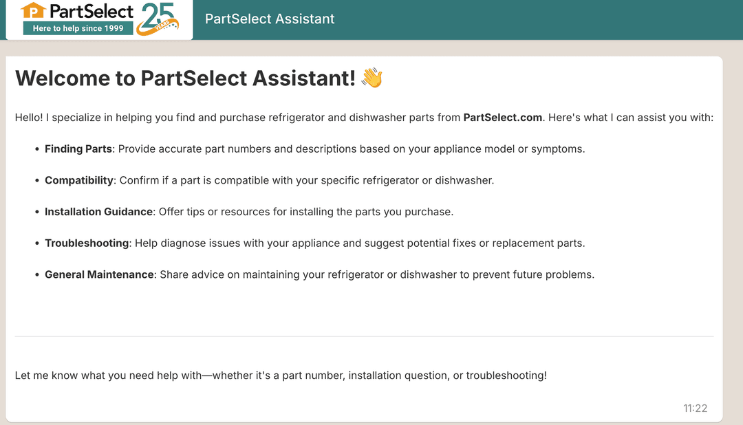 Part Select - AI Chatbot